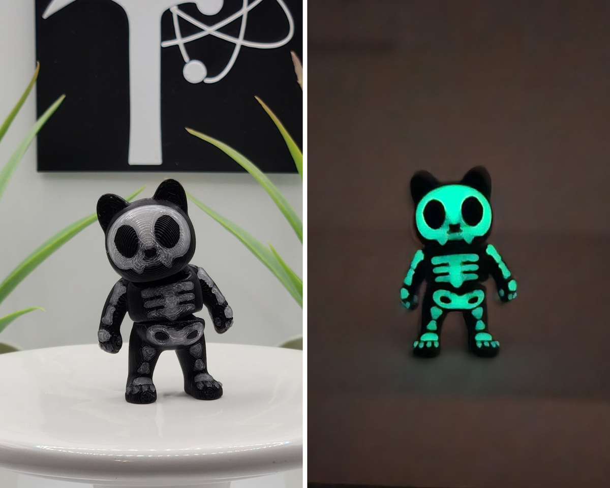 Cat Skeleton Fidget Character