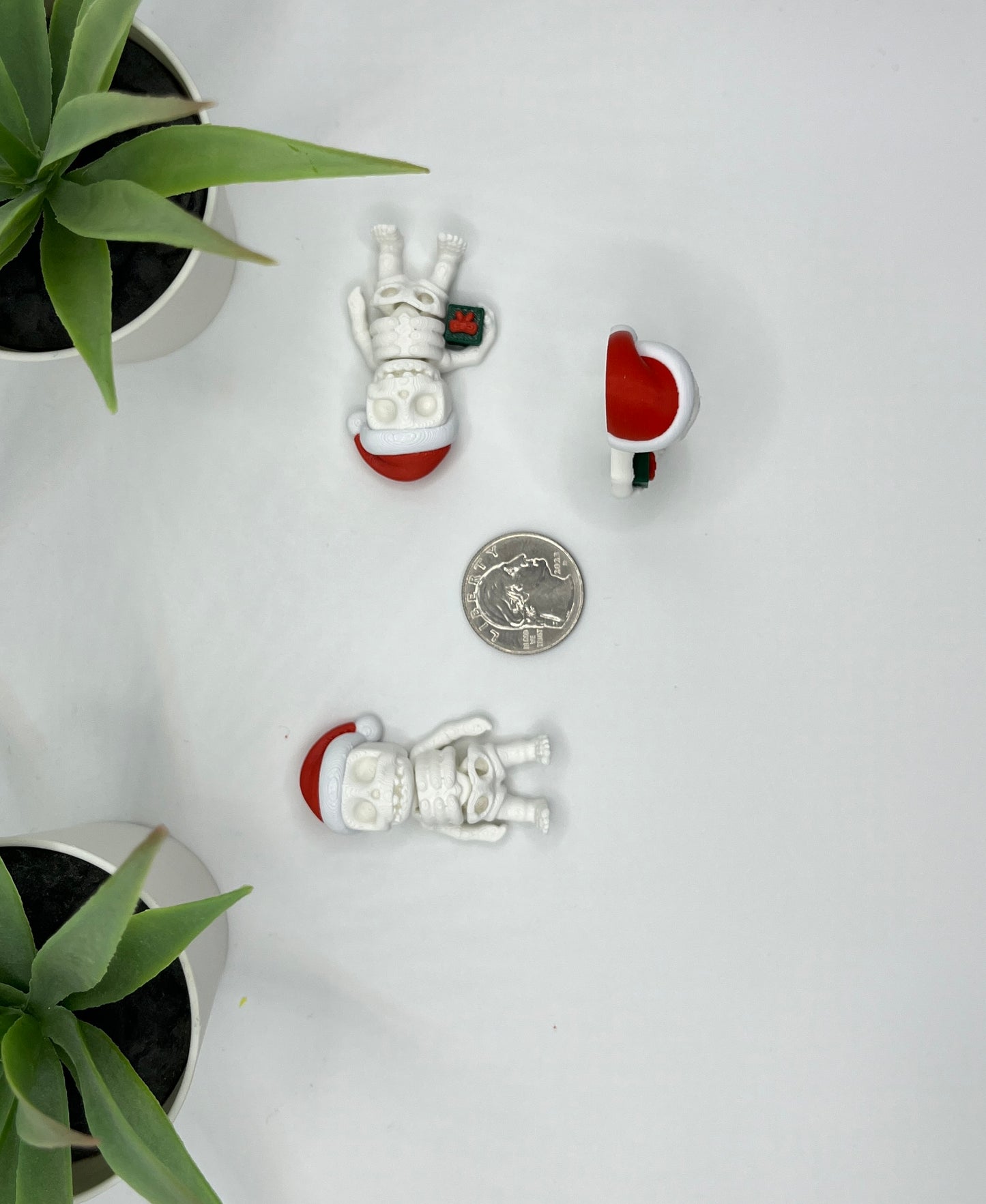 Christmas Skeleton Fidget Character