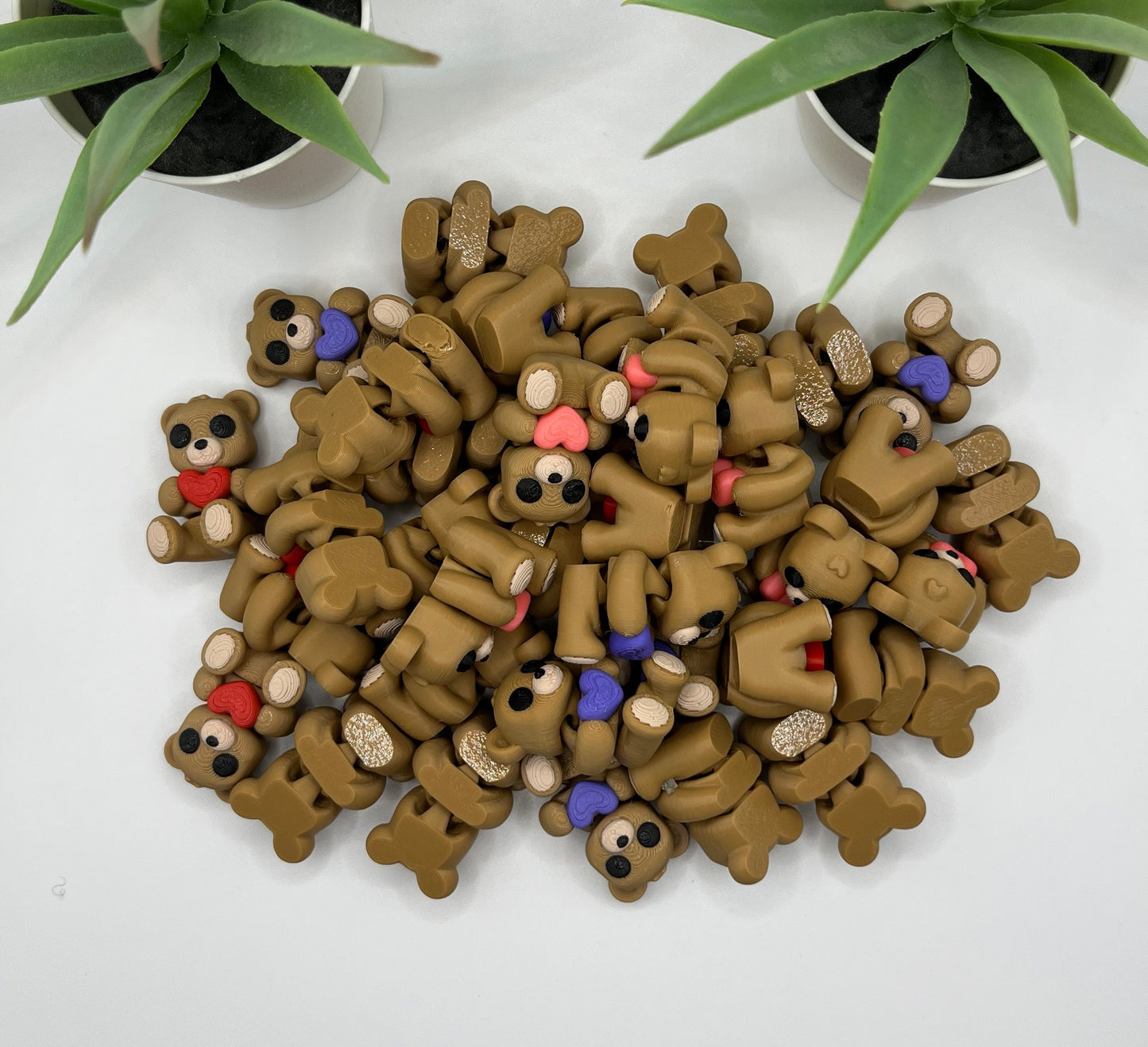 Heart Teddy Bear Fidget Animal