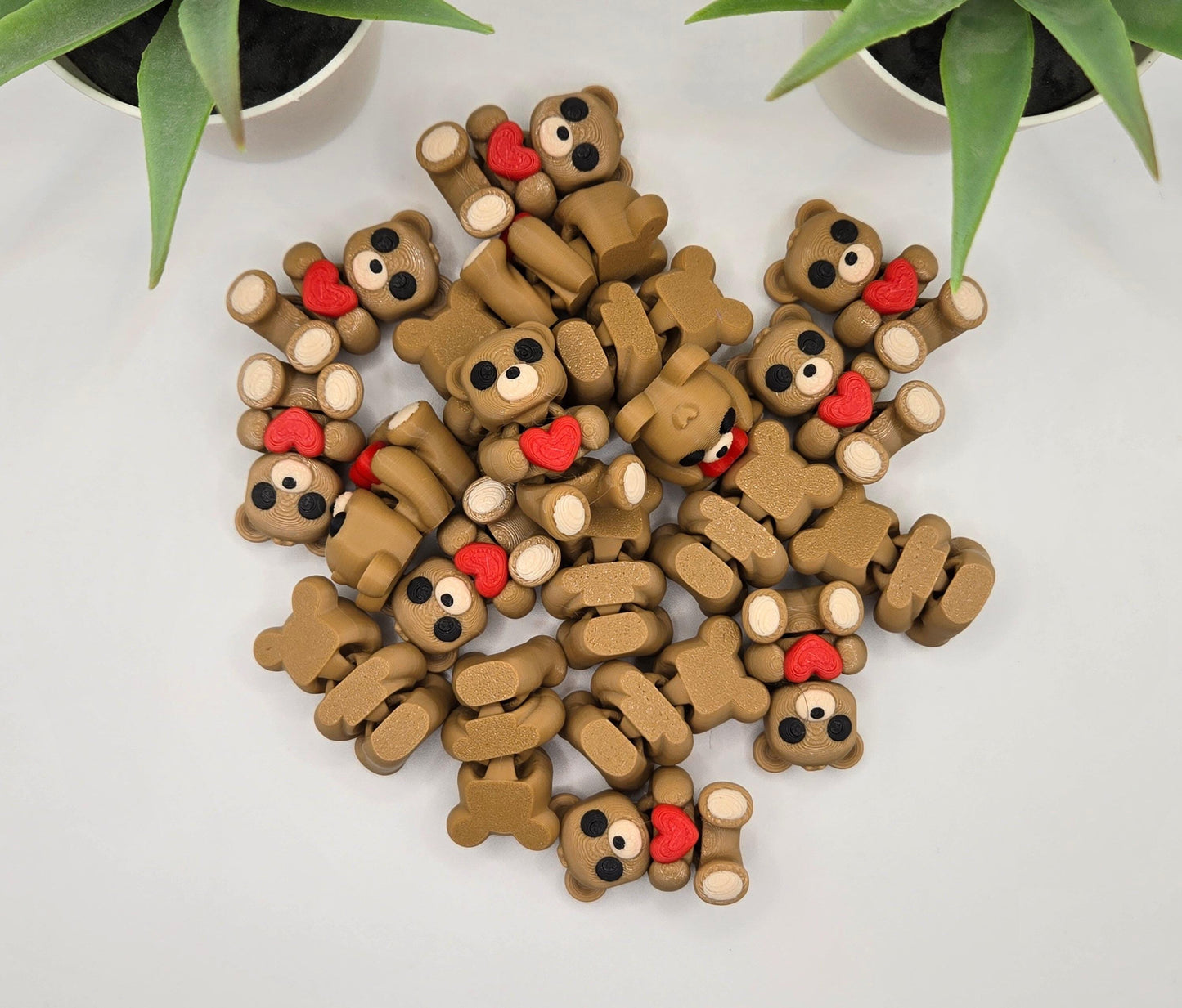 Heart Teddy Bear Fidget Animal