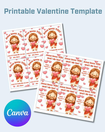 Jesus Printable Valentine Cards