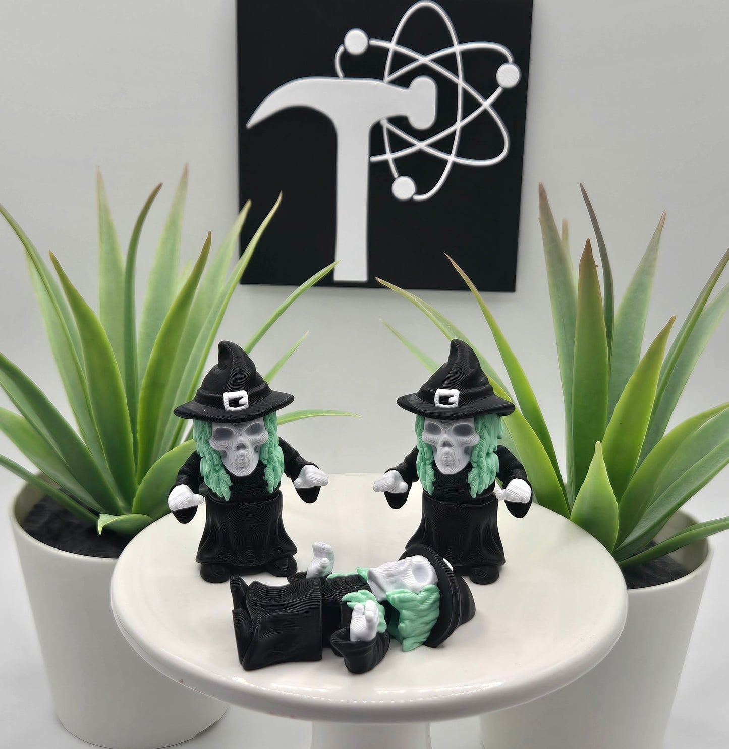 Skeleton Witch Fidget Character