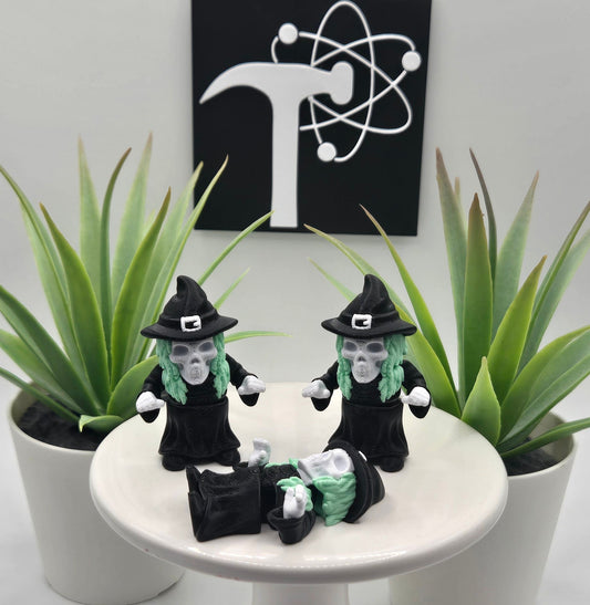 Skeleton Witch Fidget Character