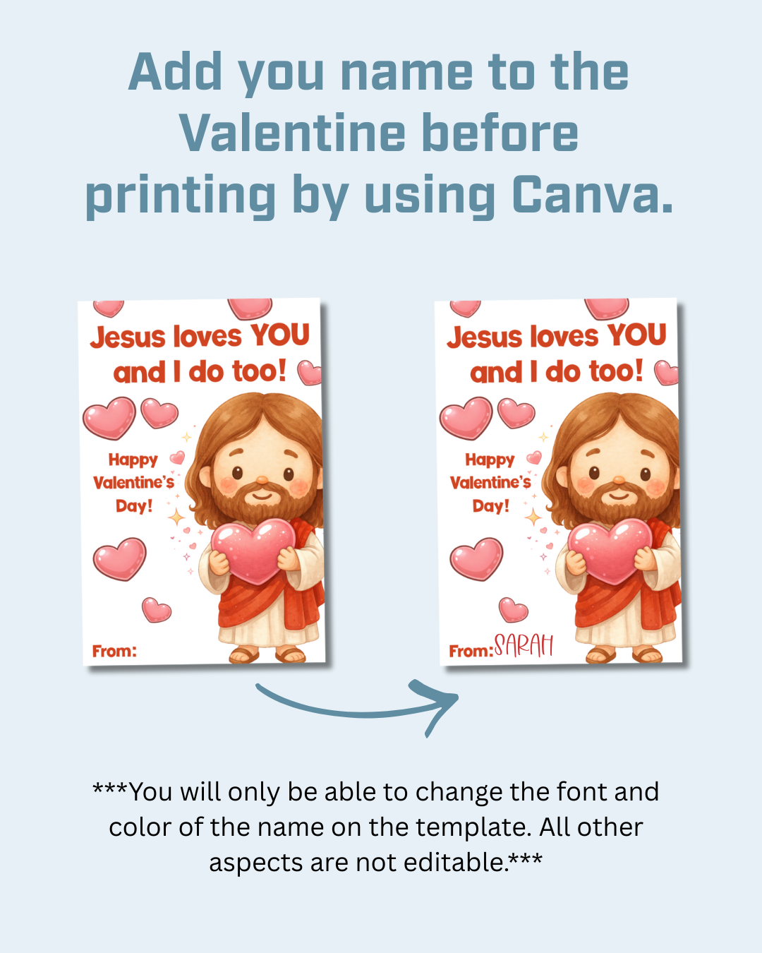 Jesus Printable Valentine Cards