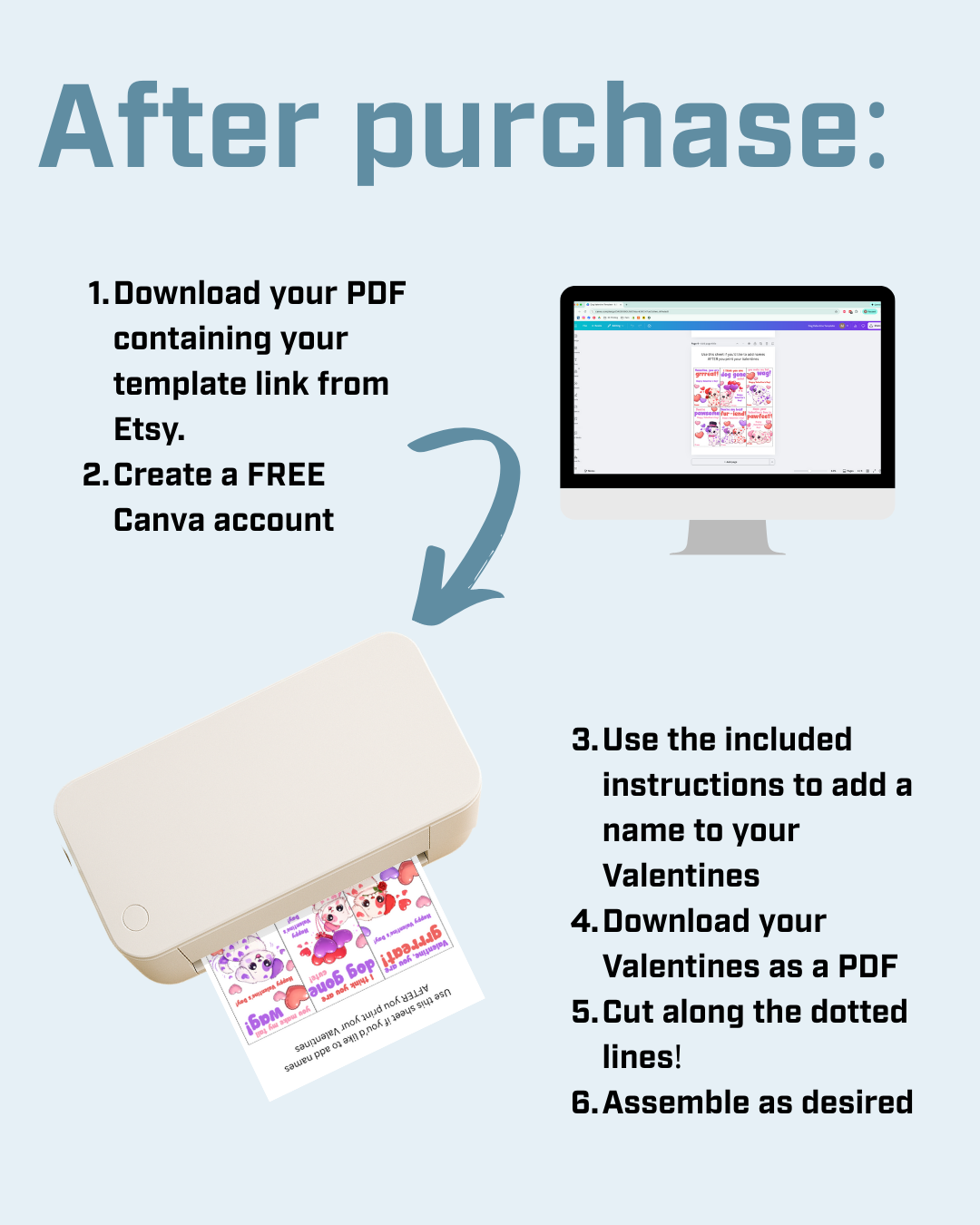 Dog Printable Valentine Cards