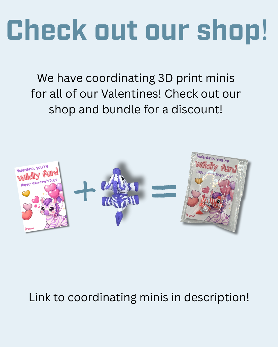 Zebra Printable Valentine Cards
