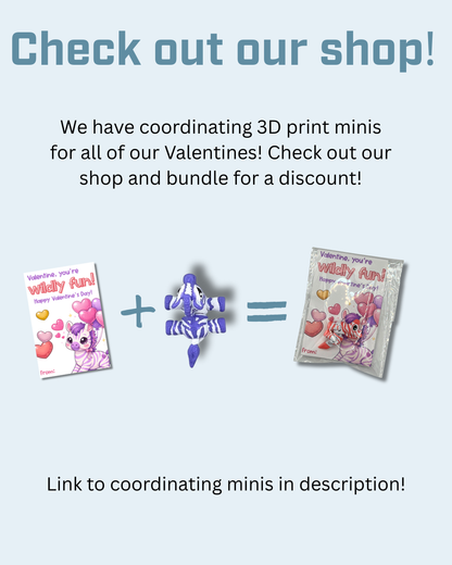 Zebra Printable Valentine Cards