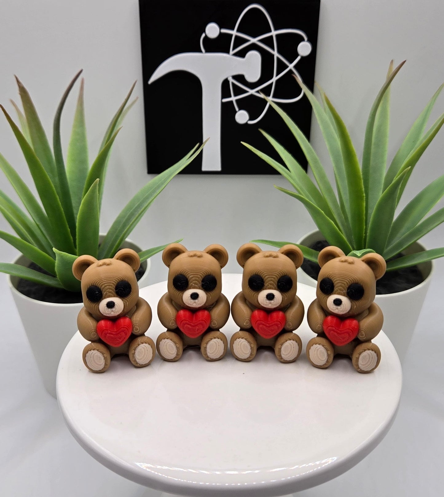 Heart Teddy Bear Fidget Animal