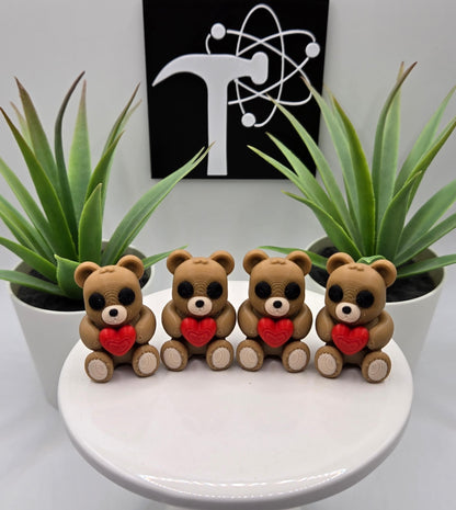 Heart Teddy Bear Fidget Animal