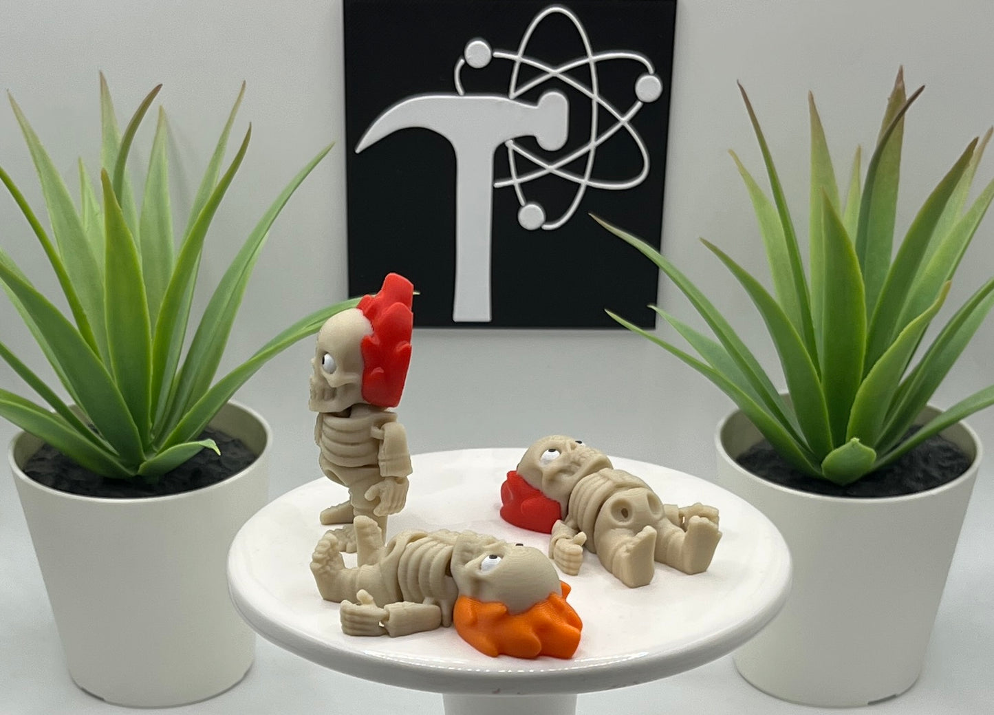 Flame Skeleton Fidget Character