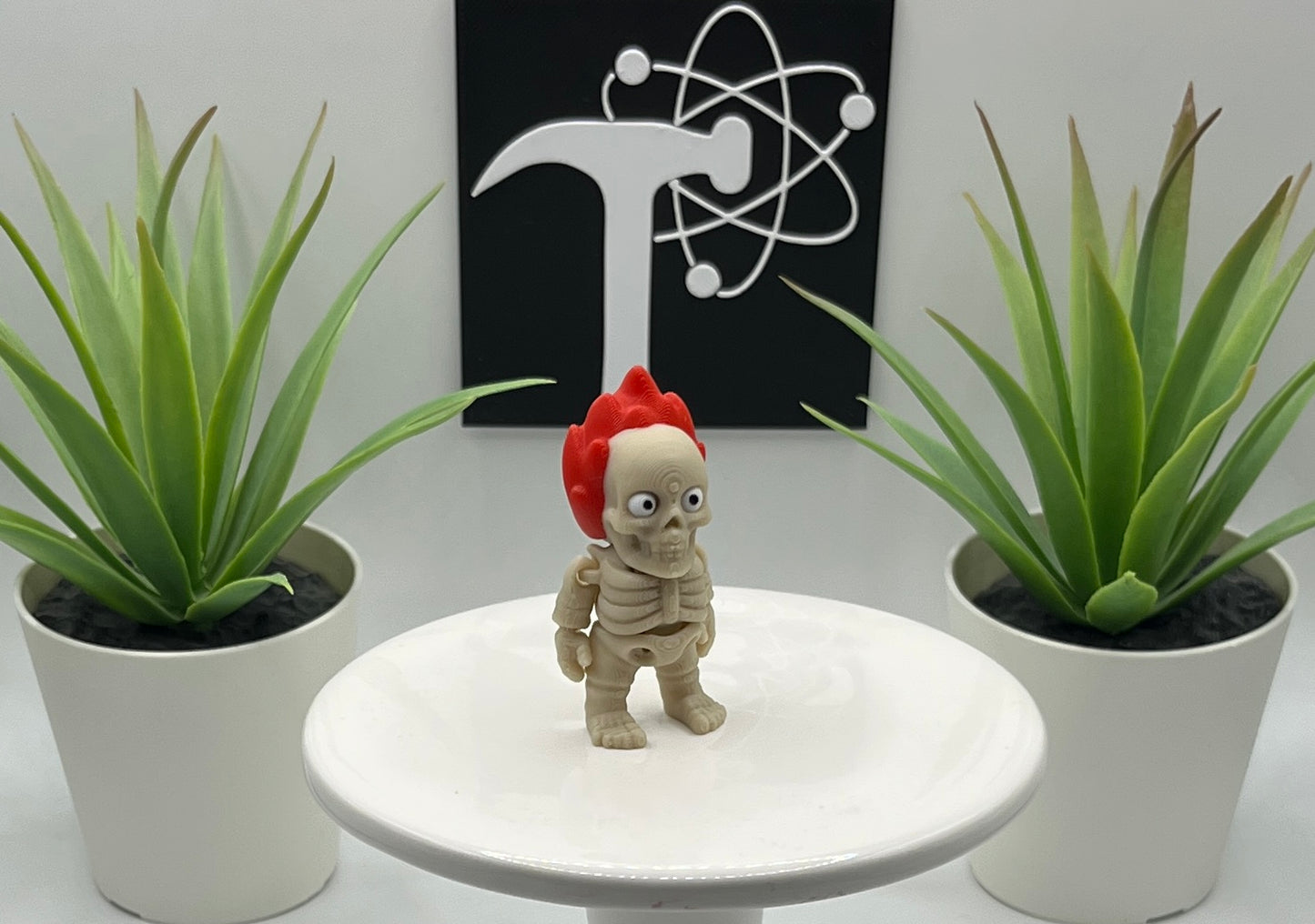 Flame Skeleton Fidget Character