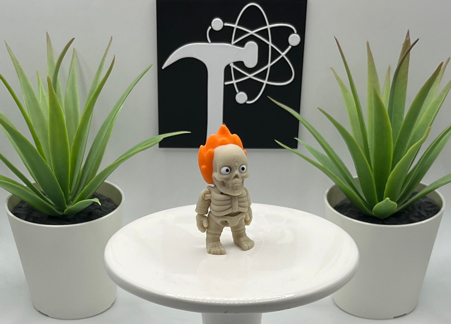 Flame Skeleton Fidget Character