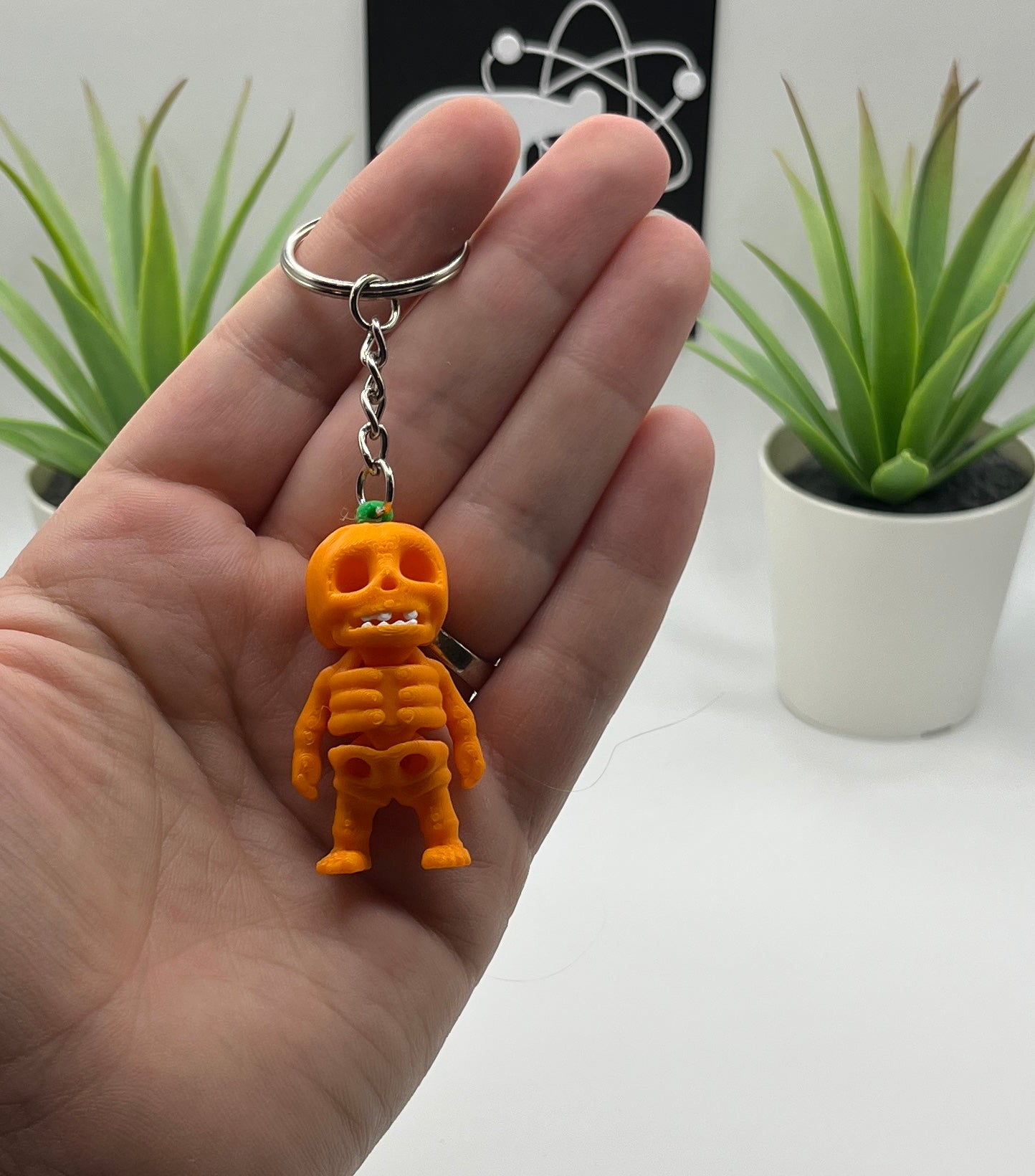 Pumpkin Skeleton Fidget Character