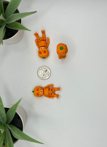 Pumpkin Skeleton Fidget Character