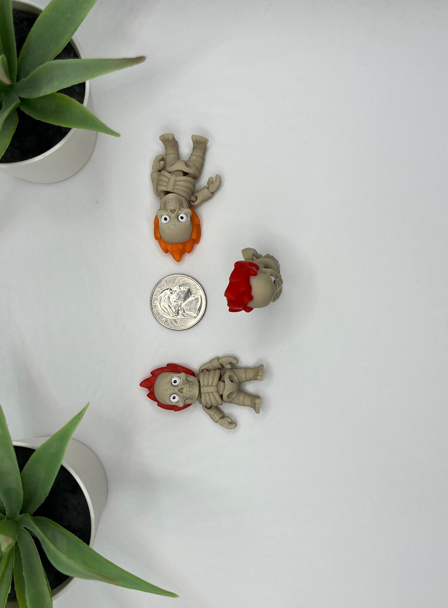 Flame Skeleton Fidget Character