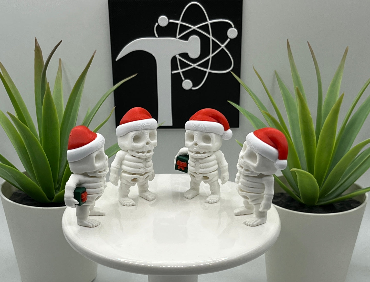 Christmas Skeleton Fidget Character