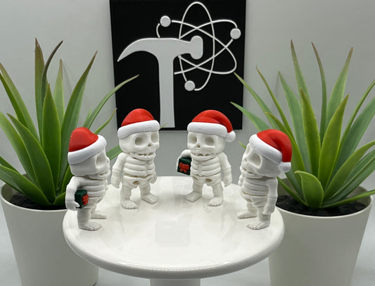 Christmas Skeleton Fidget Character