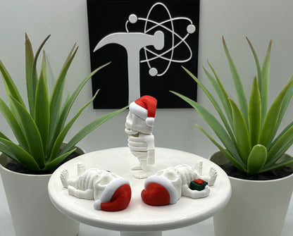 Christmas Skeleton Fidget Character