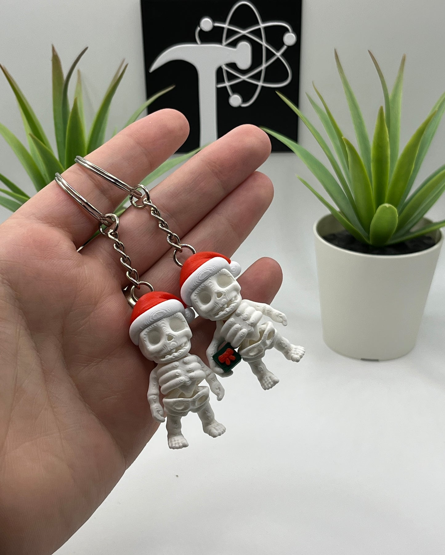 Christmas Skeleton Fidget Character