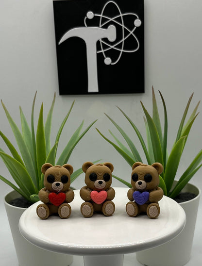 Heart Teddy Bear Fidget Animal