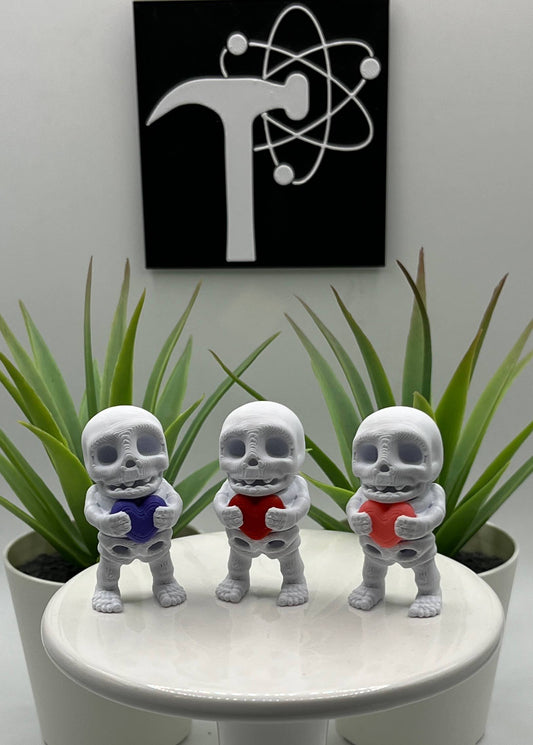 Heart Skeleton Fidget Character