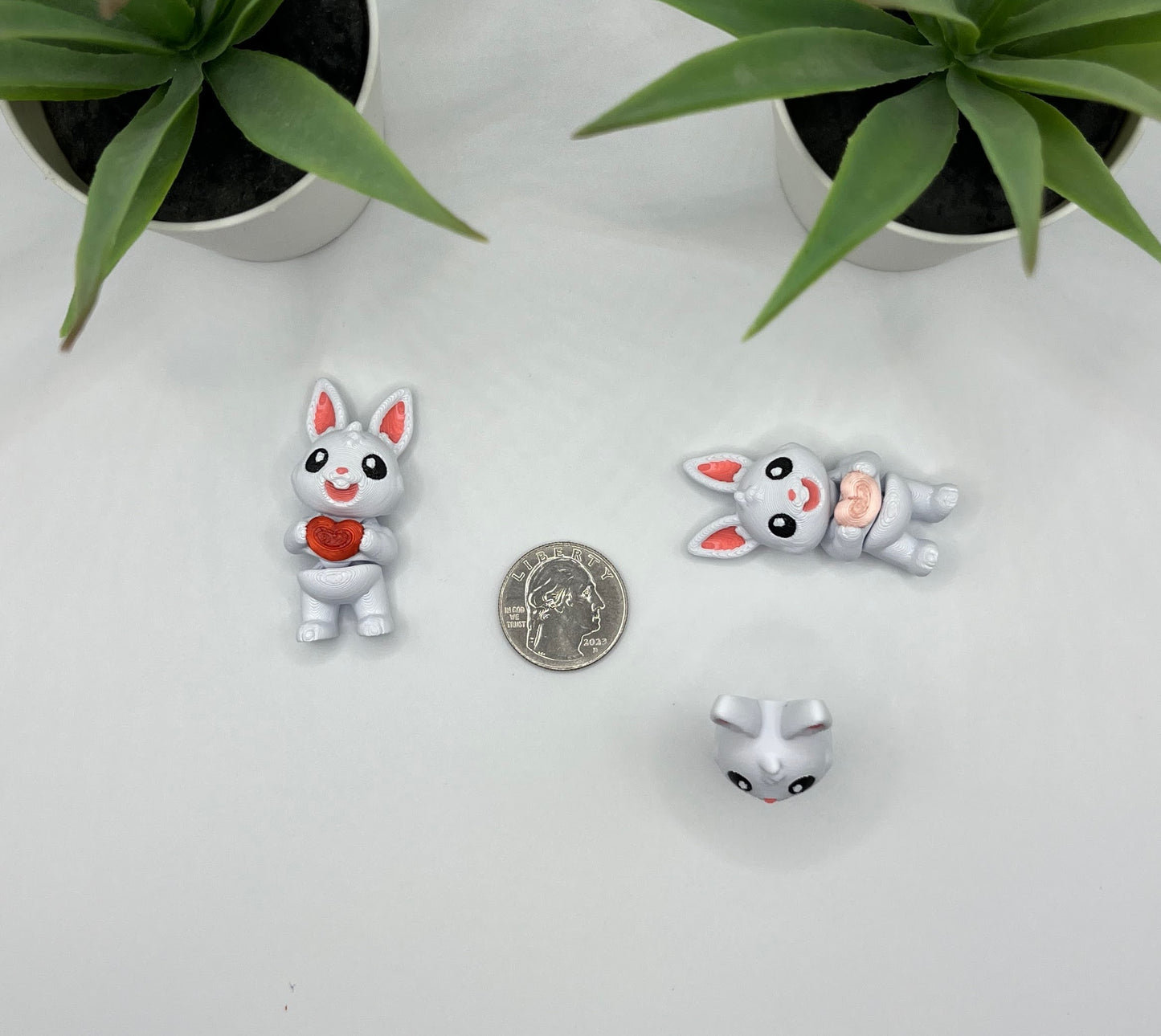 Heart Bunny Fidget Animal