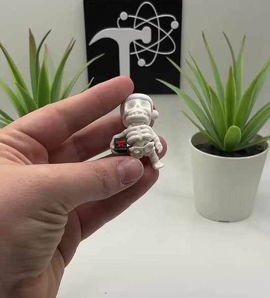 Christmas Skeleton Fidget Character